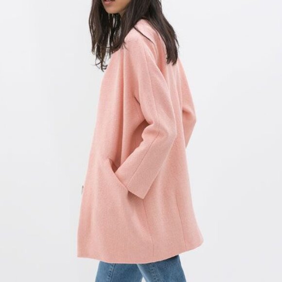 Zara Cotton Blend Coat - Picture 2 of 16